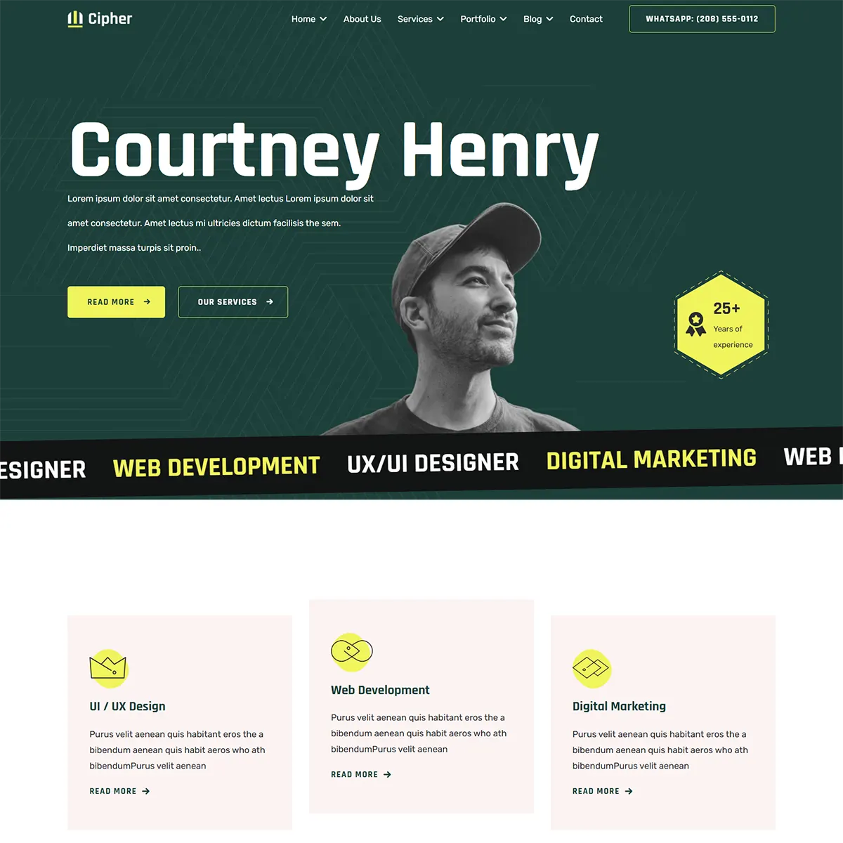 Cipher - Joomla 5 Creative Agency Portfolio Template