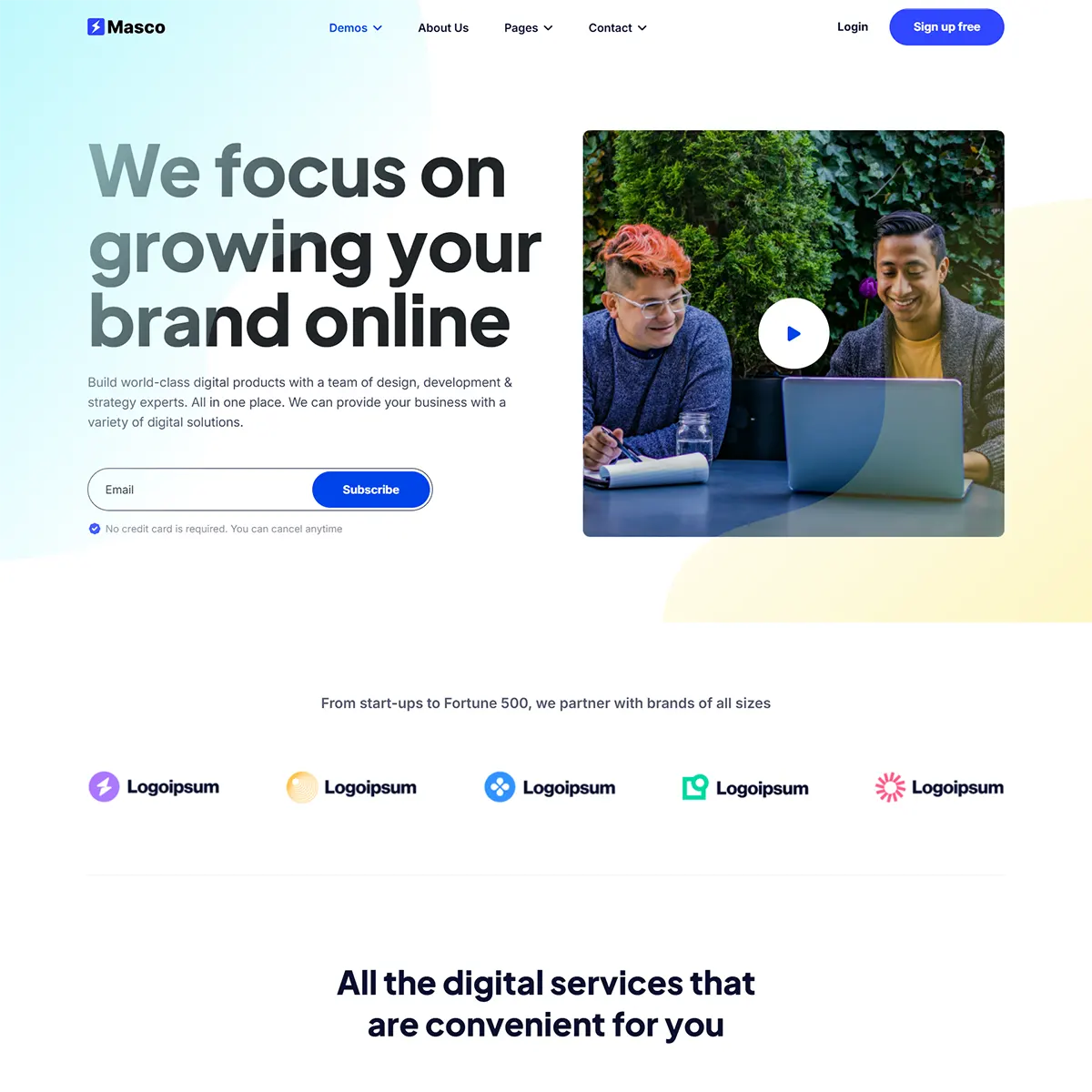 Masco - Joomla 5 Saas Software Startup Template