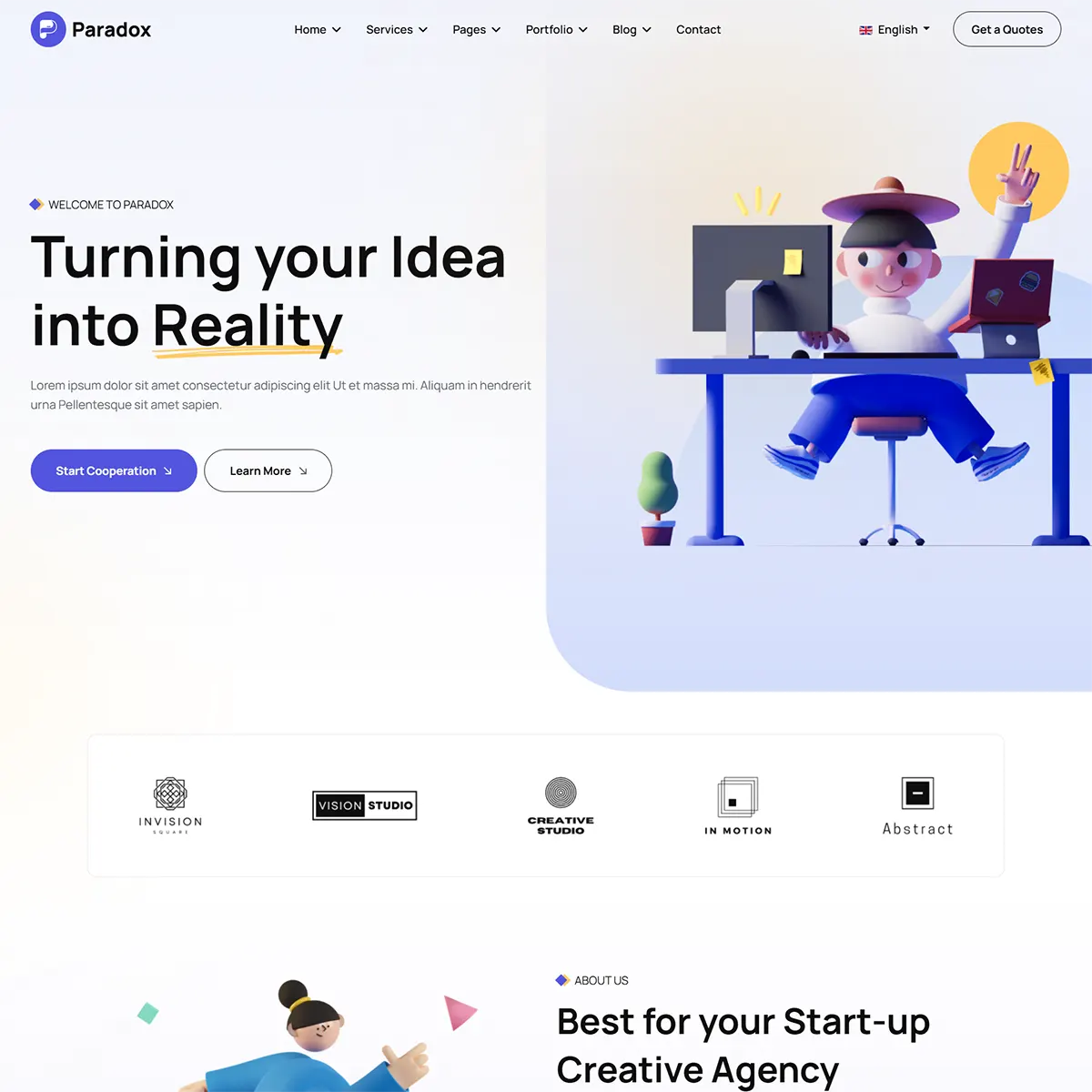 Paradox - Joomla 5 Creative Agency Template